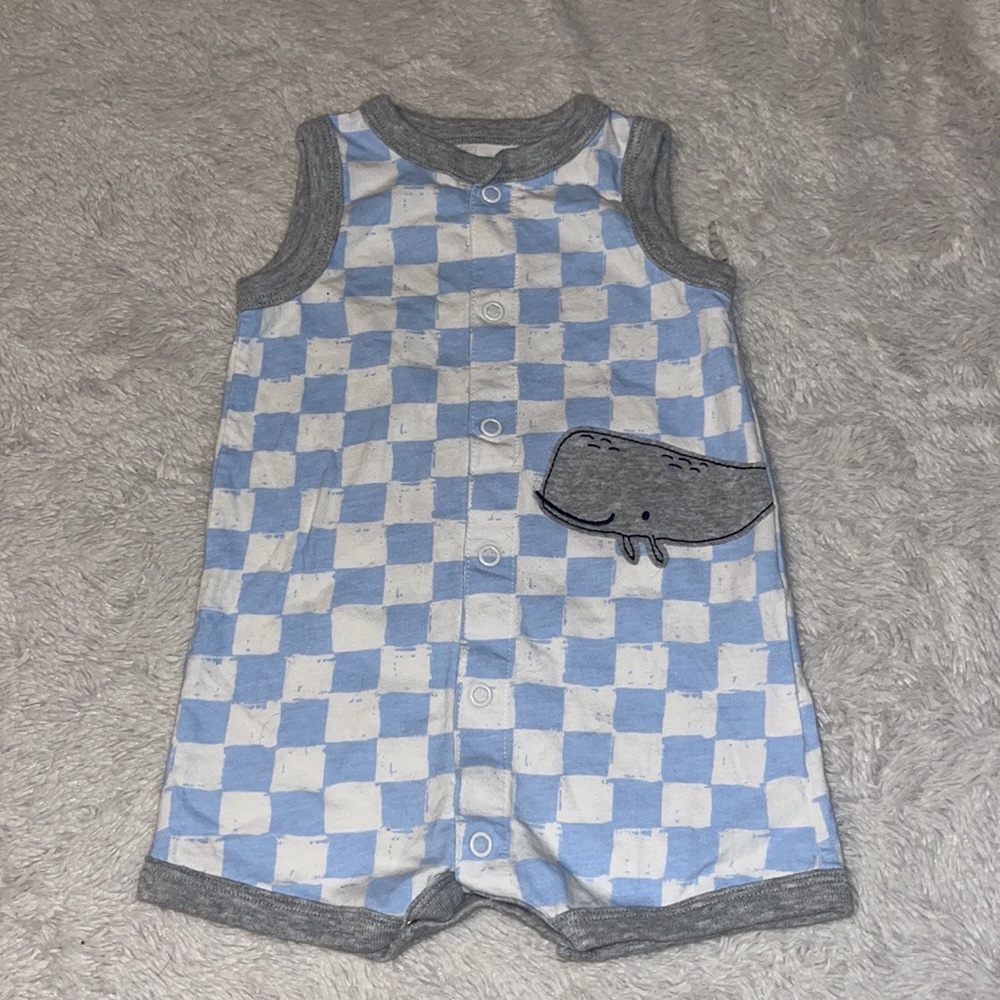 (3 for $10) carters whale romper 🐳 baby boy clothing